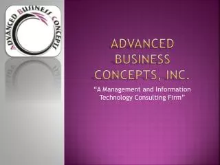 Advanced Business Concepts, Inc.