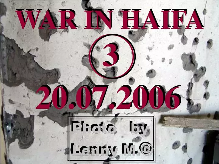 war in haifa