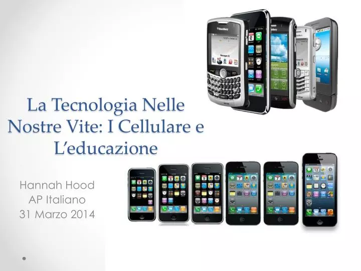 la tecnologia nelle nostre vite i cellulare e l educazione