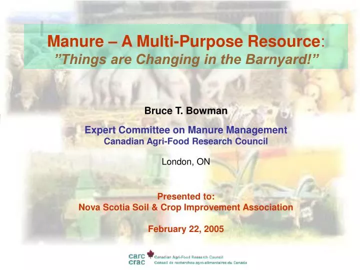 manure a multi purpose resource things are changing in the barnyard