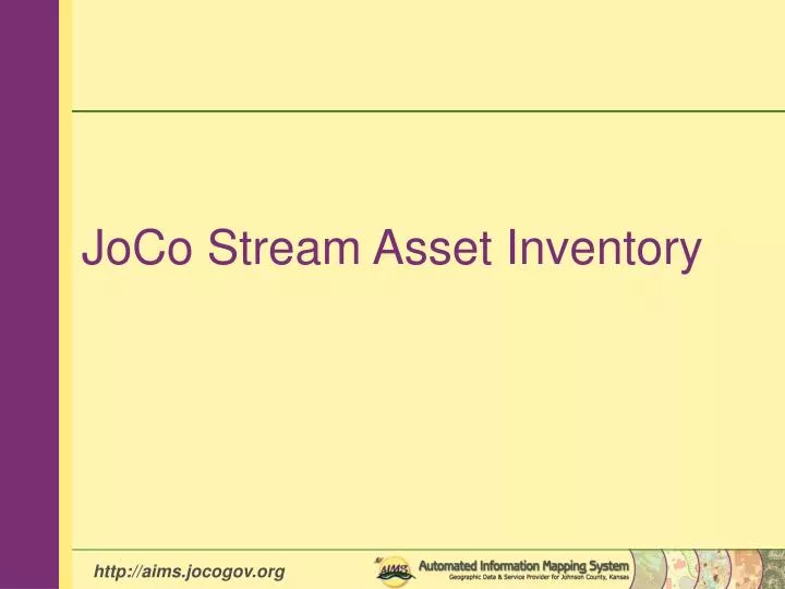 joco stream asset inventory