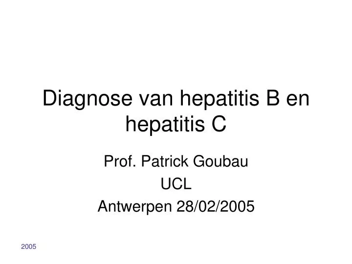 diagnose van hepatitis b en hepatitis c