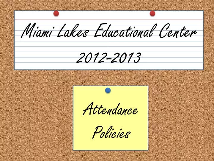 attendance policies