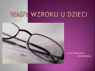 wady wzroku u dzieci