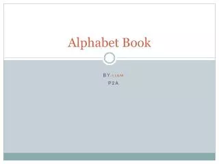 alphabet book