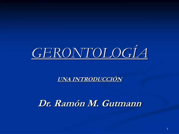 gerontolog a