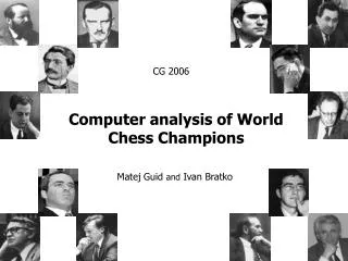 Computer analysis of World Chess Champions