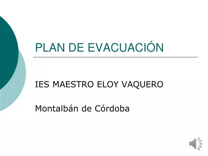 plan de evacuaci n