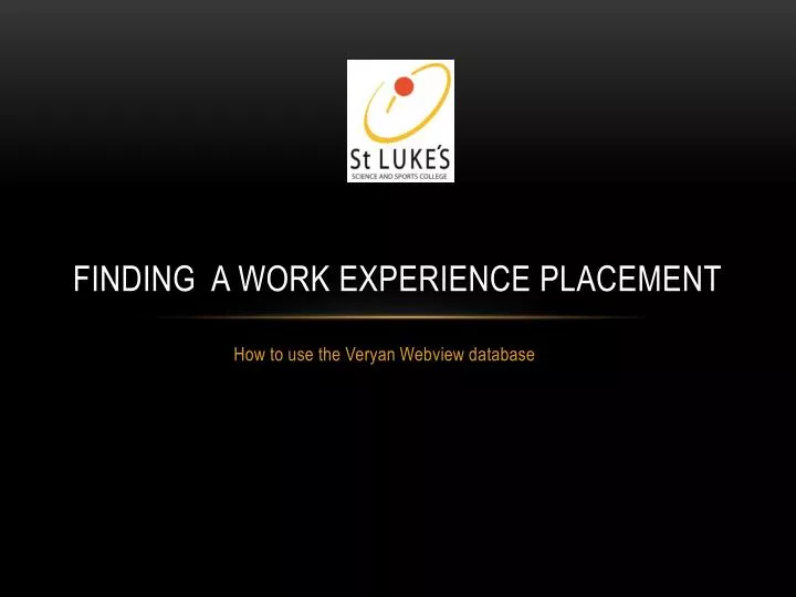 finding a work experience placement