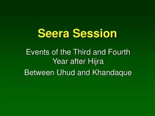 Seera Session