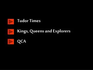 Tudor Times Kings, Queens and Explorers QCA