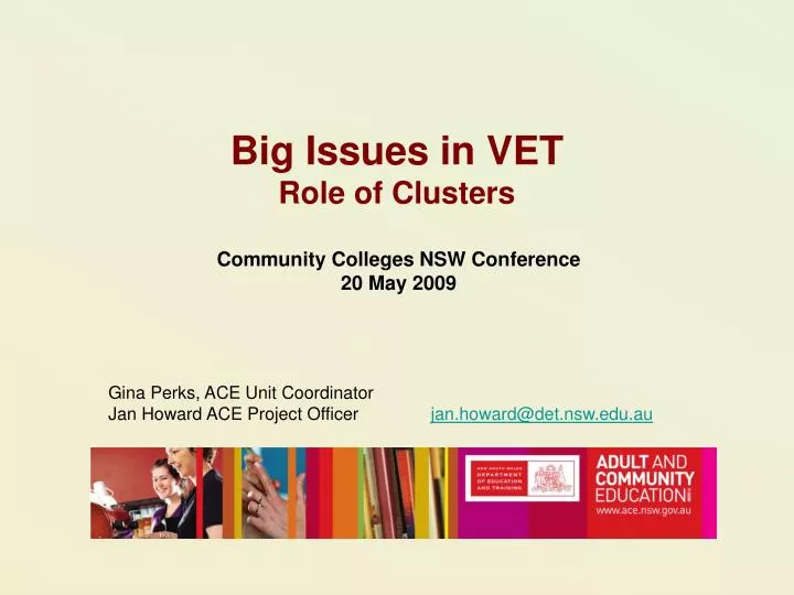 big issues in vet role of clusters