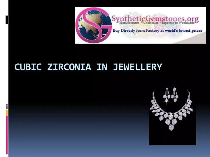 cubic zirconia in jewellery
