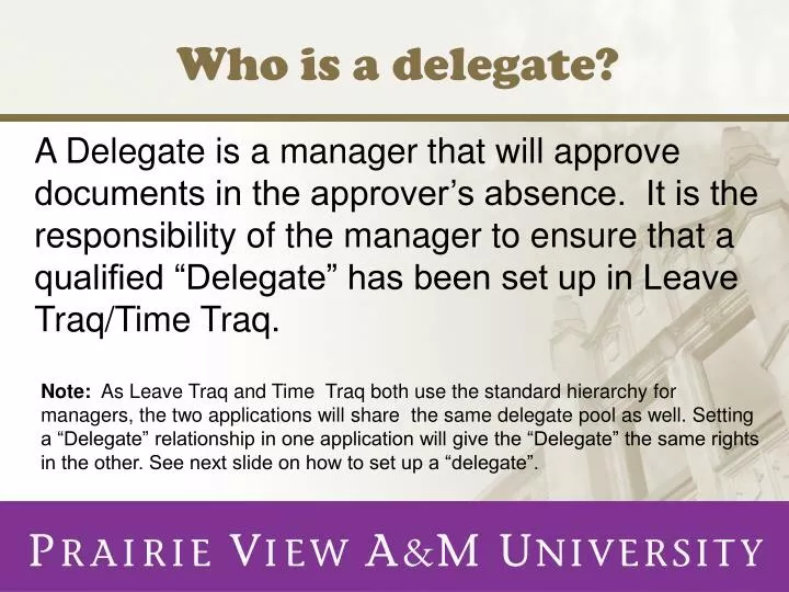 who is a delegate