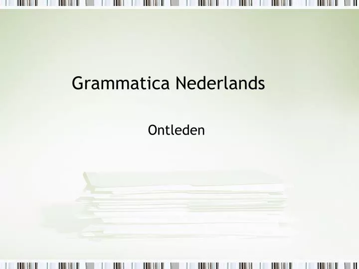 grammatica nederlands