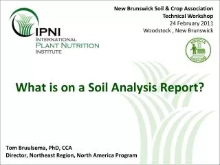What is on a Soil Analysis Report?