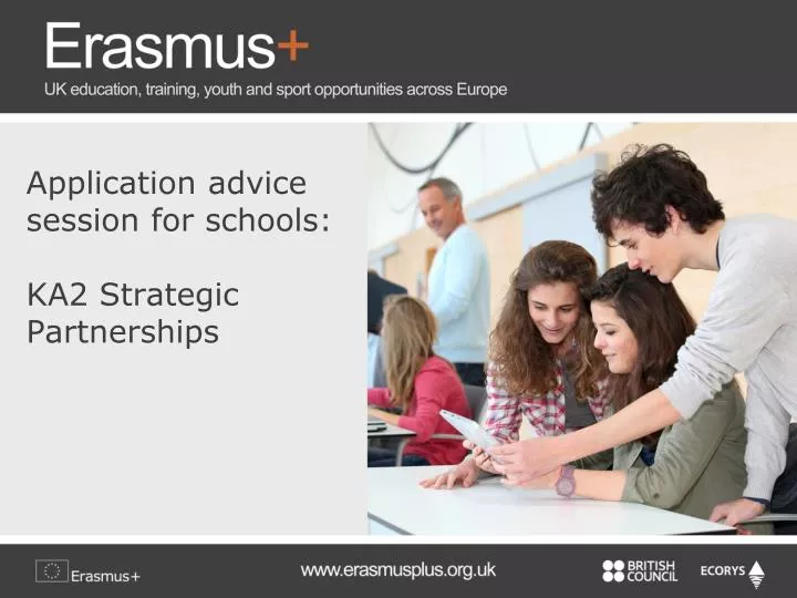 application advice session for schools ka2 strategic partnerships