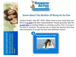 Know About The Realties Of Being An Au Pair