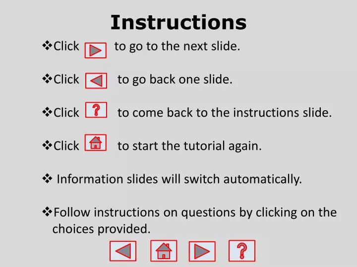 instructions