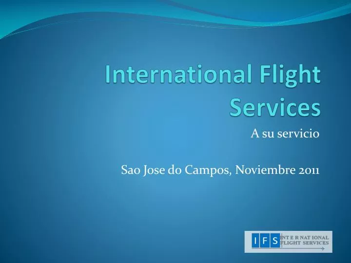 international flight services