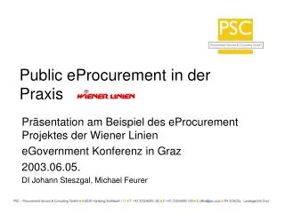 public eprocurement in der praxis