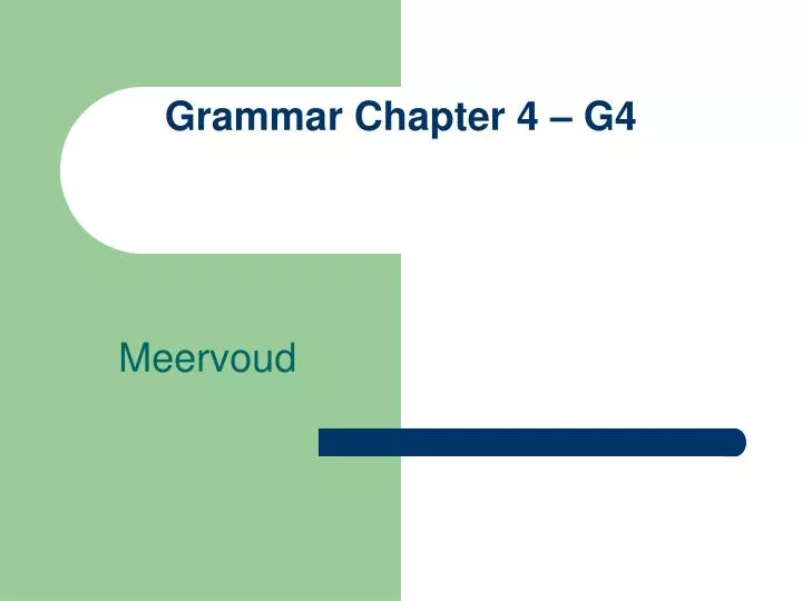 grammar chapter 4 g4