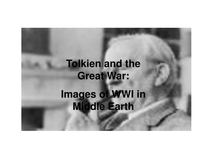 tolkien and the great war
