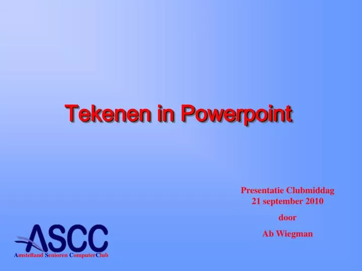 tekenen in powerpoint