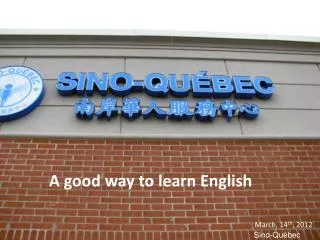 A good way to learn English
