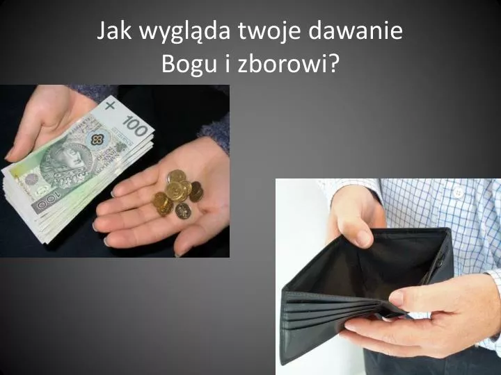 jak wygl da twoje dawanie bogu i zborowi