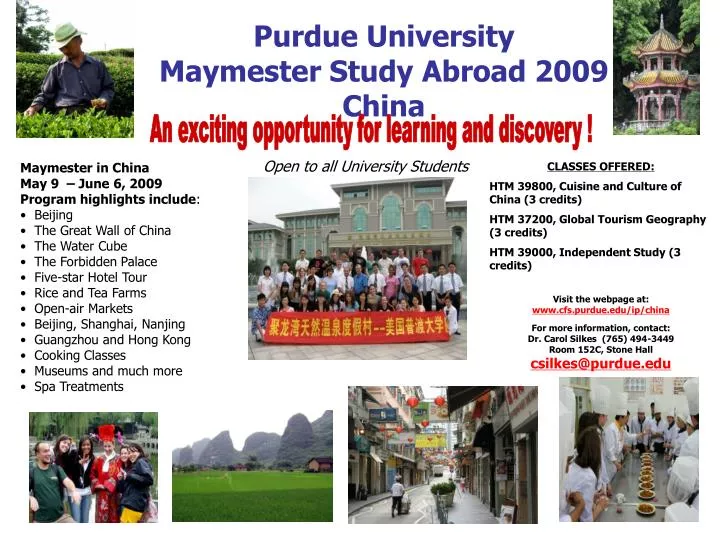purdue university maymester study abroad 2009 china