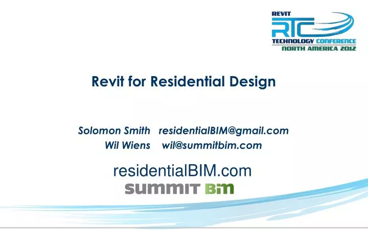 revit for residential design