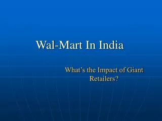 wal mart in india