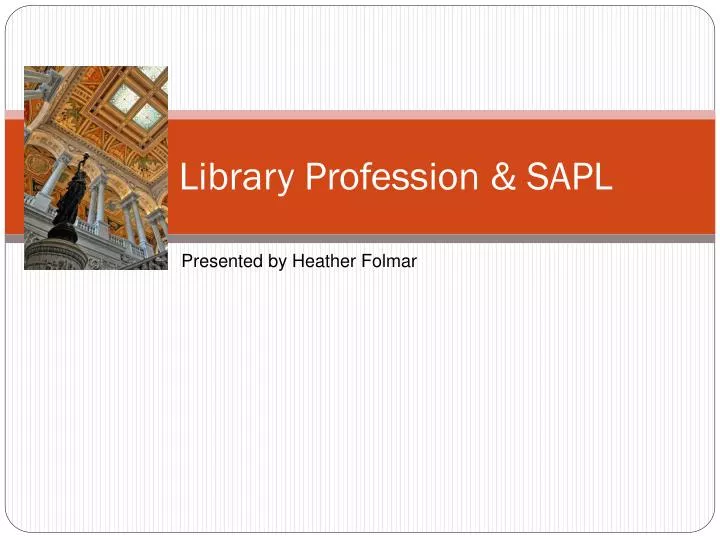 the library profession sapl