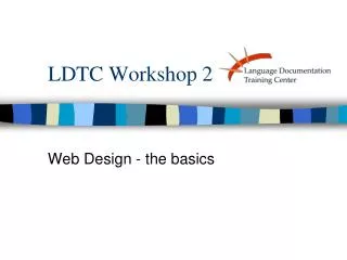 LDTC Workshop 2