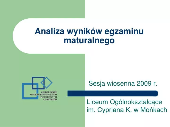 analiza wynik w egzaminu maturalnego