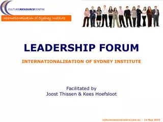 Leadership Forum Internationalisation of Sydney Institute