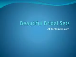 Bridal sets online