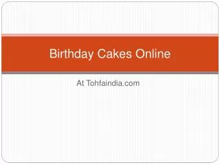 Birthday cakes online
