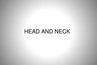 HEAD AND NECK