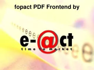 fopact PDF Frontend by