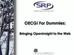 OECGI For Dummies: