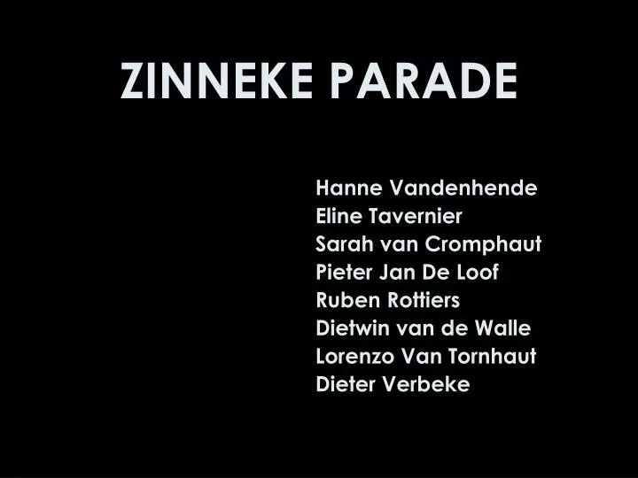 zinneke parade
