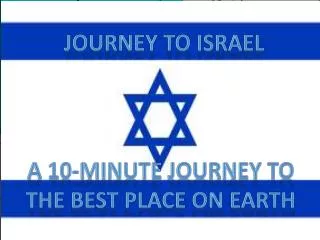 Journey to Israel