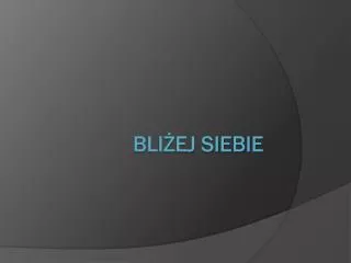 bli ej siebie