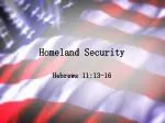 Homeland Security - slide 1