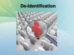 De-Identification - slide 1