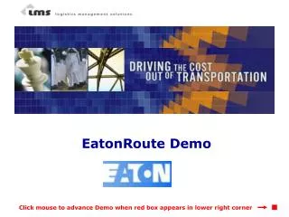 EatonRoute Demo