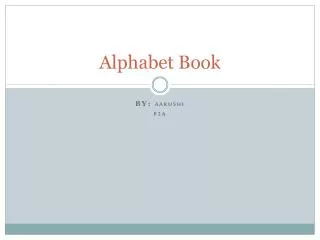 alphabet book