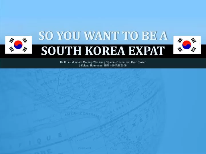 so you want to be a south korea expat